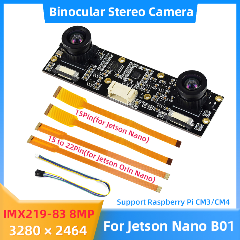 Pi Camera Module - 8MP IMX219 Binocular Camera for NVIDIA
