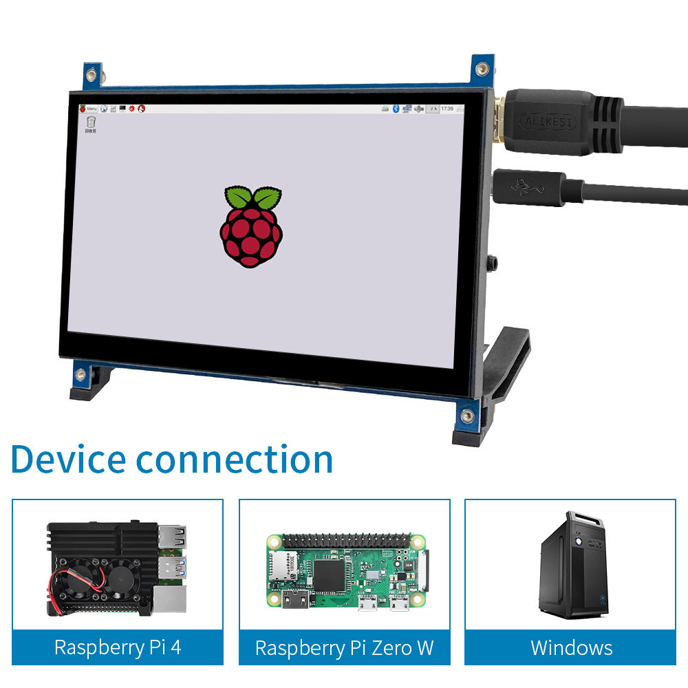 IPS 7Inch HDMI-compatible Moni - Raspberry Pi 4 评论和价格