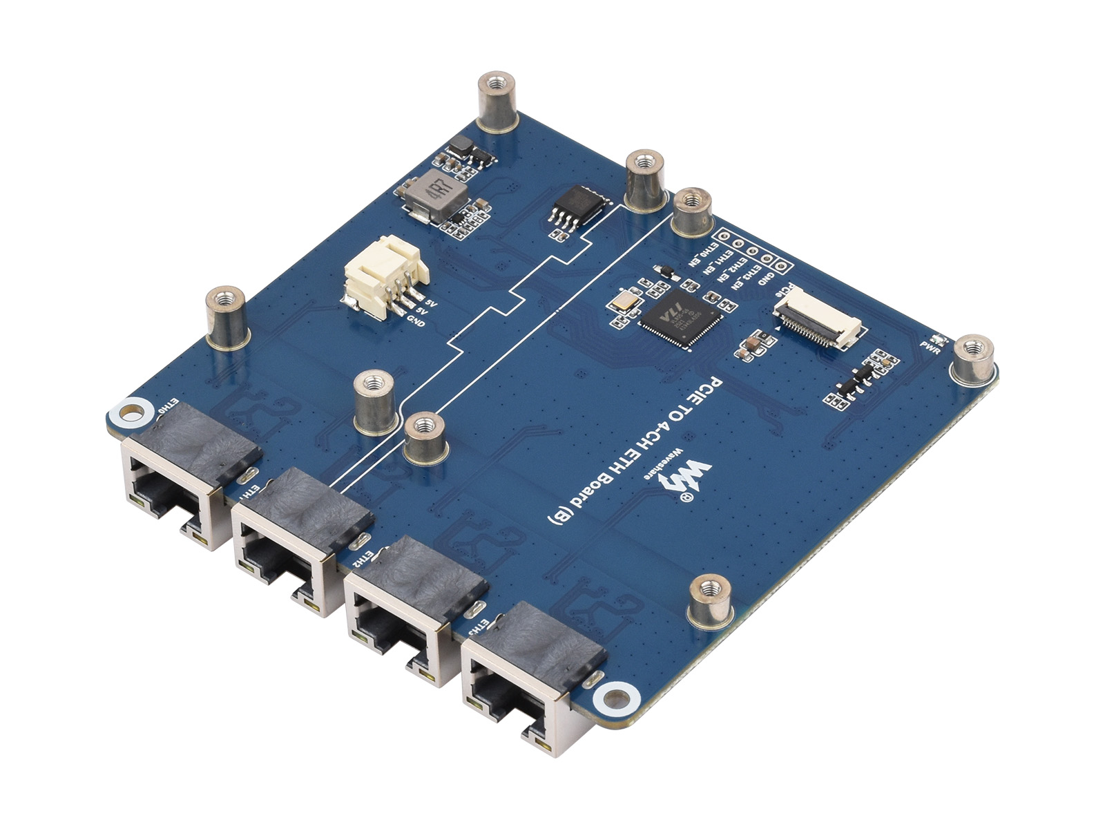 Waveshare PCIe TO 4-Ch Gigabit - Raspberry Pi 4 评论和价格