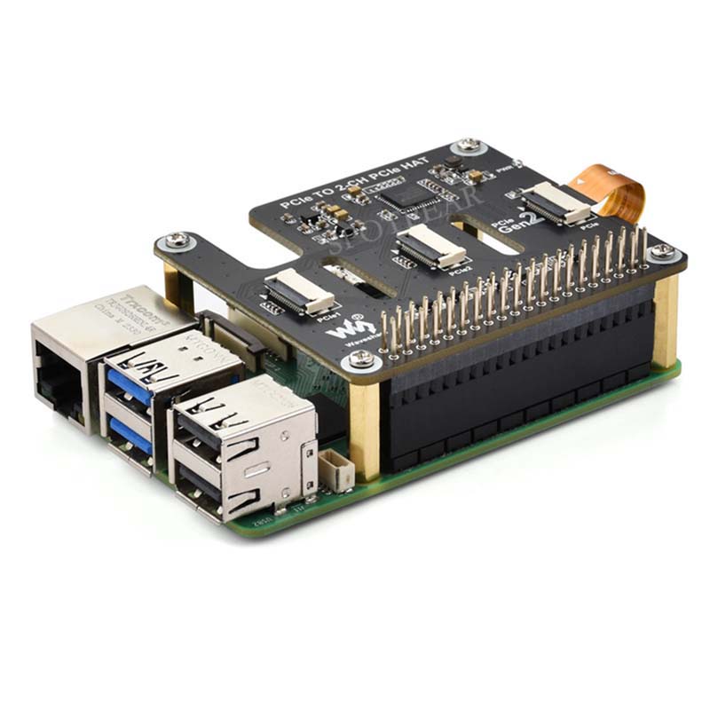 Raspberry Pi 5 PCIe to 2-CH PC - Pi Cooler 评论和价格