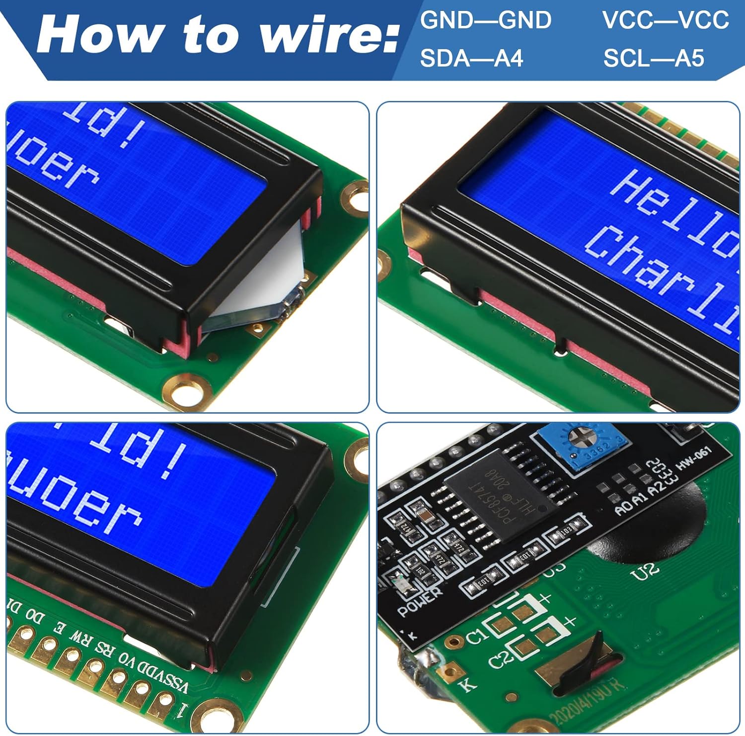 1Set 1602 LCD 20*4 Blue Screen - Raspberry Pi 4 评论和价格